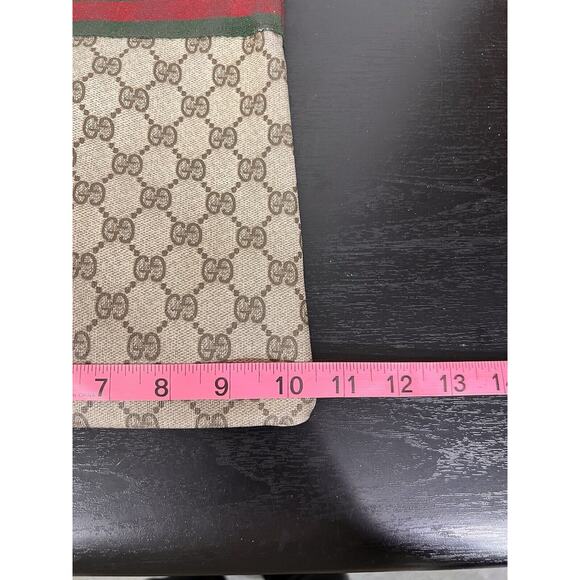 Gucci Vintage Monogram Web Top Handle Bag 1960's Leather Coated Canvas - Picture 10 of 14